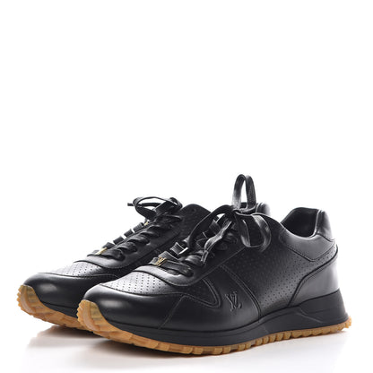 Louis Vuitton X SUPREME Calfskin Run Away Sneakers 7.5 Black 3 of 9