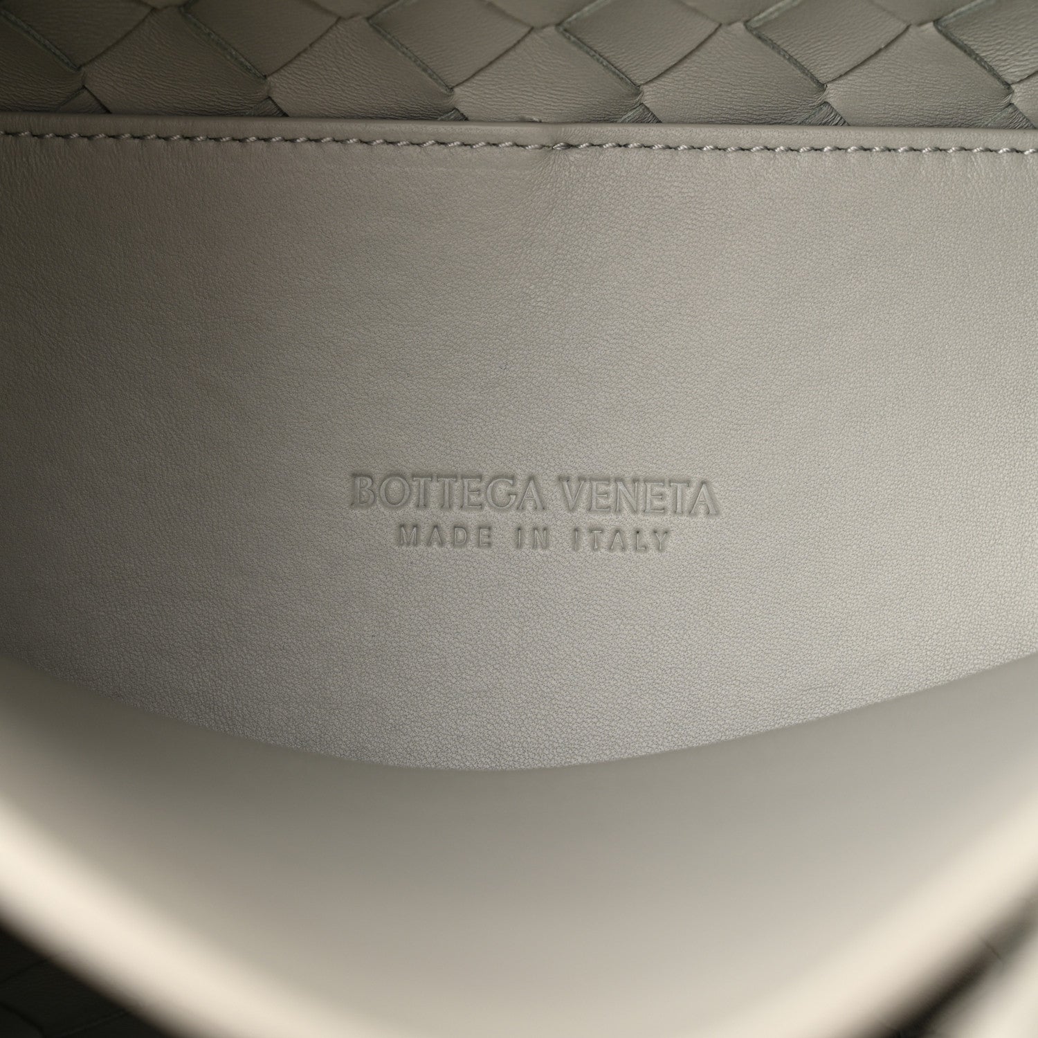 Bottega Veneta Nappa Intrecciato Small Andiamo Shoulder Bag Agate Grey 5 of 9