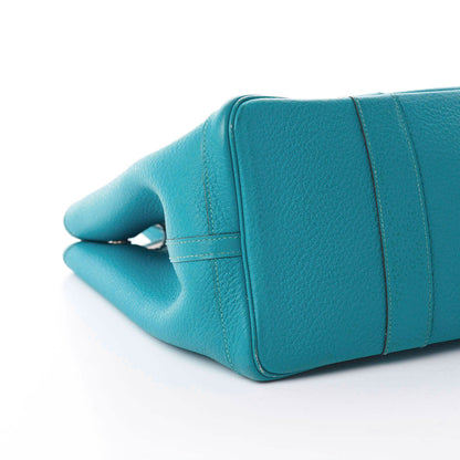 Hermes Vache Country Garden Party 36 MM Turquoise 7 of 9