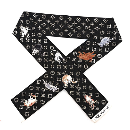 Louis Vuitton Silk Catogram Classic Bandeau Black 1 of 3
