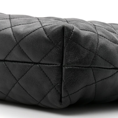 Saint Laurent Lambskin Quilted Maxi Icare Shopping Tote Black 10 of 14
