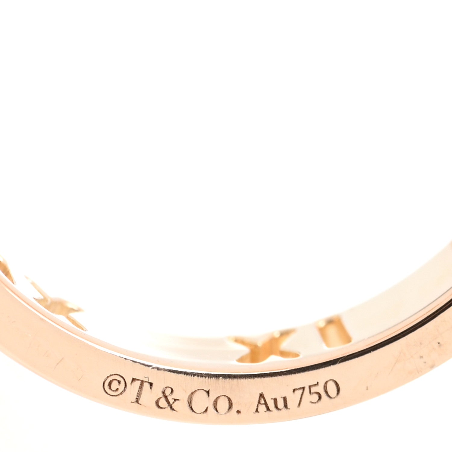 Tiffany 18K Yellow Gold Diamond Atlas Pierced Ring 47 4 4 of 4