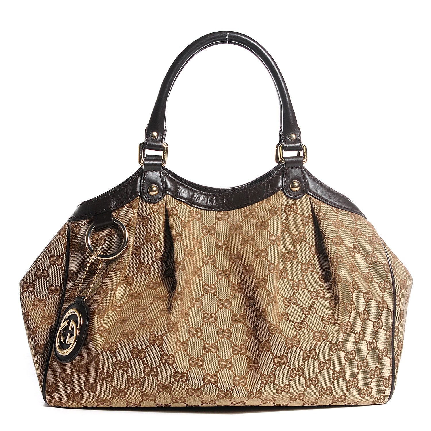 Gucci Monogram Medium Sukey Tote Dark Brown 1 of 7