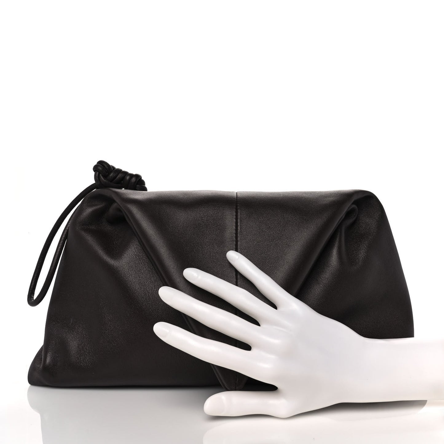 Lambskin BV Trine Clutch Fondente