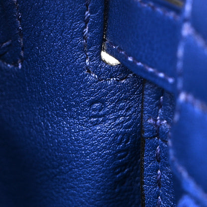 Hermes Swift Kelly Retourne 25 Bleu Electrique 7 of 10