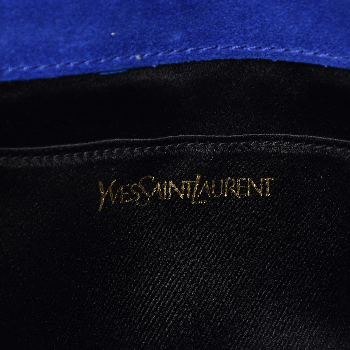 Patent Calfskin Monogram Large Belle De Jour Clutch Royal Blue