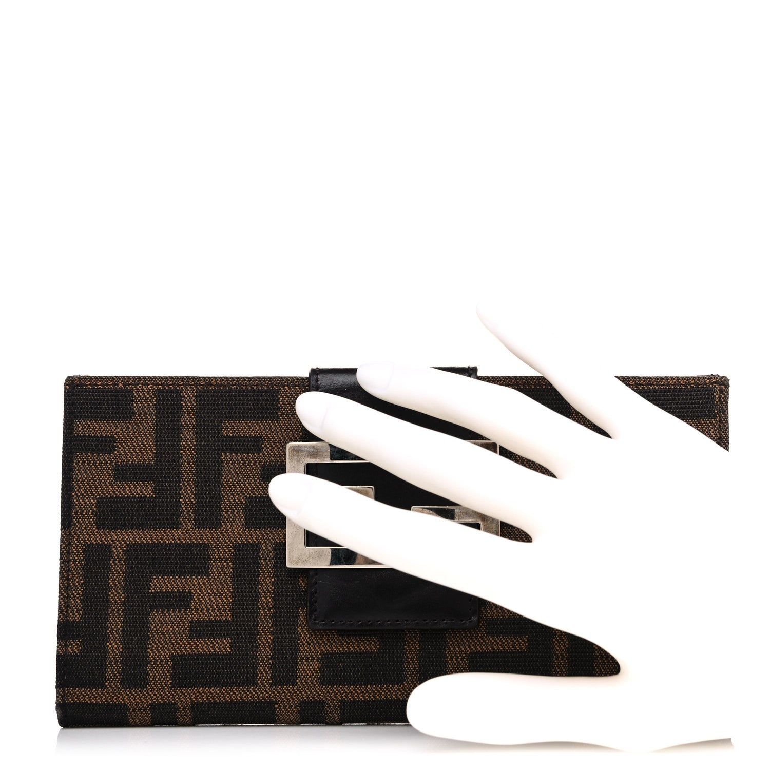 Fendi Zucca Continental Wallet Tobacco 2 of 13