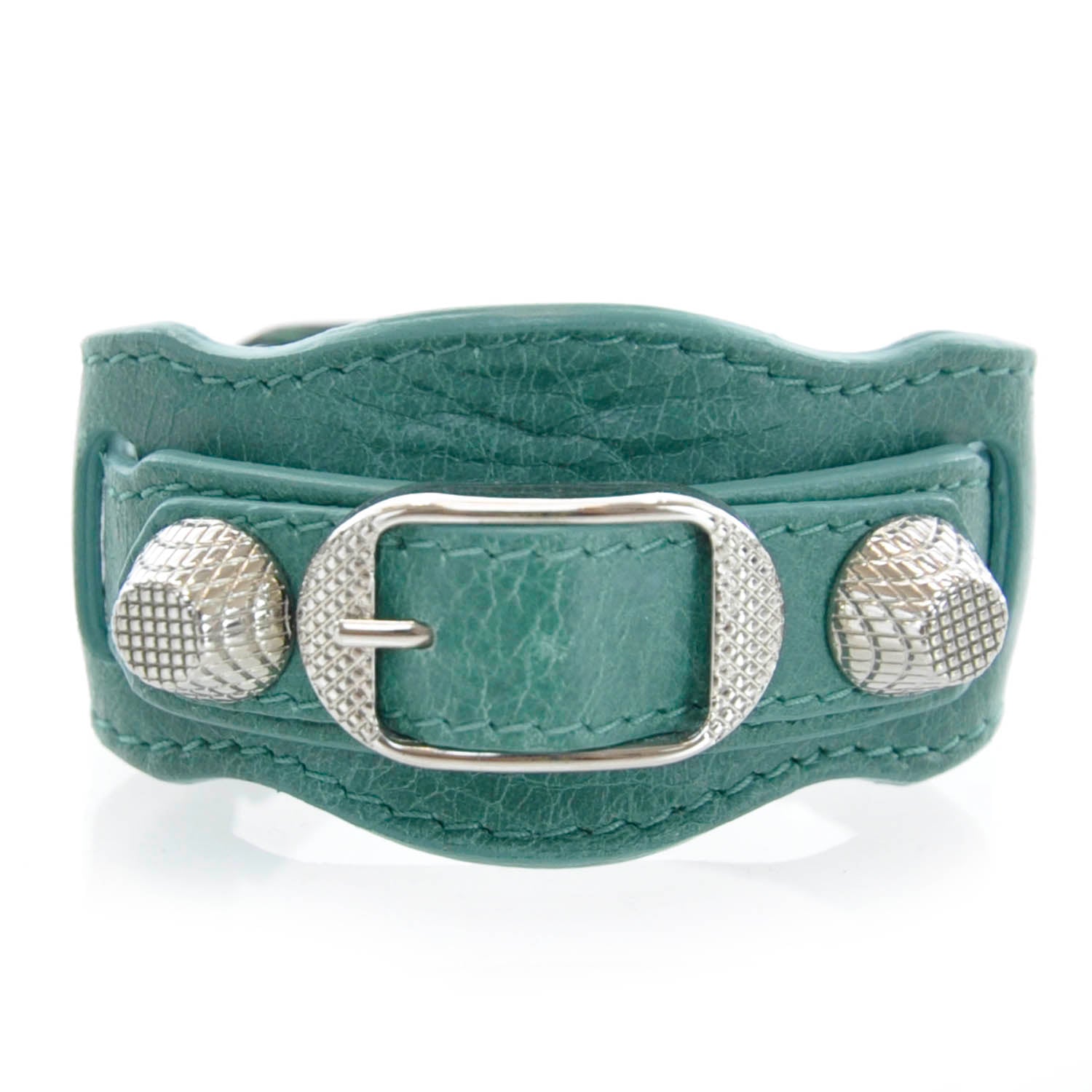 Balenciaga Agneau Arena Giant Bracelet Vert Sauge 1 of 3