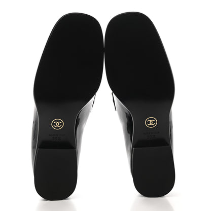 Chanel Patent Calfskin CC Chain Mocassin Loafers 36.5 Black 5 of 10