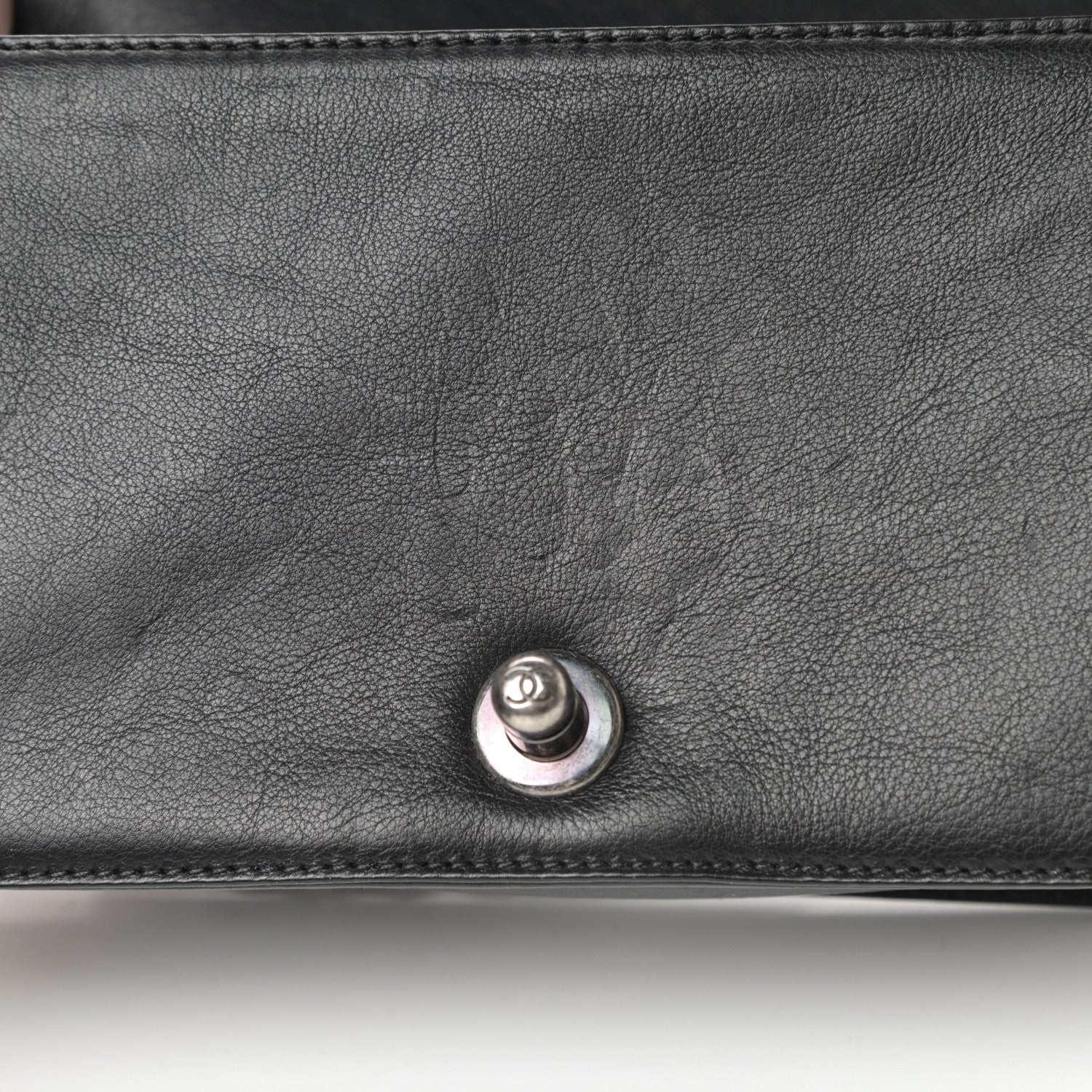 Chanel Calfskin Double Stitch Small Boy Flap Black 15 of 18
