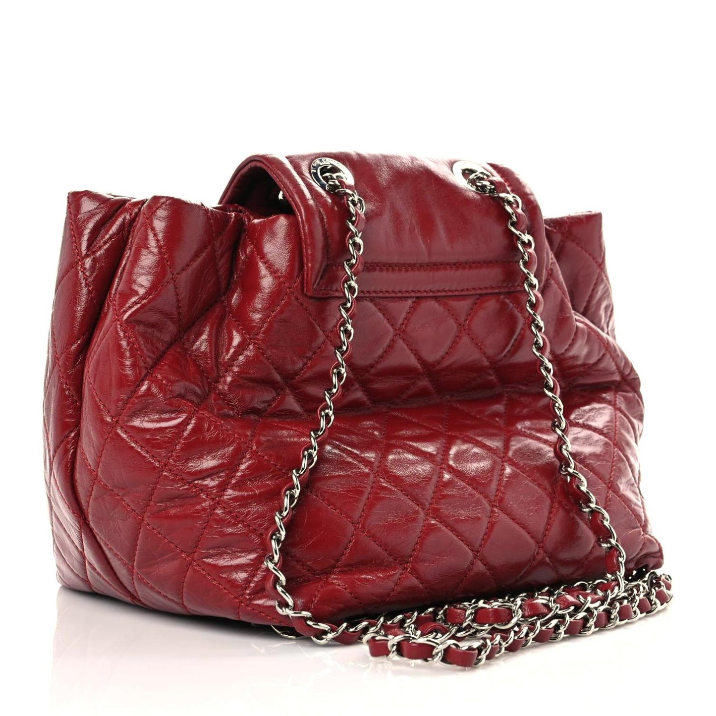 Lambskin Quilted Beijing Backpack Red