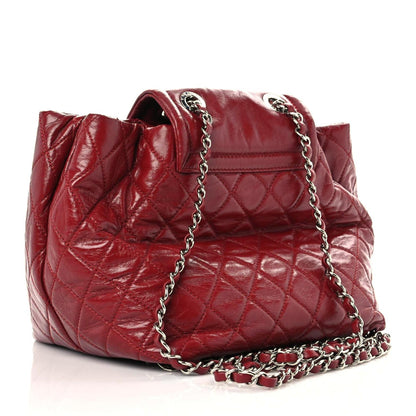 Chanel Lambskin Quilted Beijing Backpack Red 3 of 11