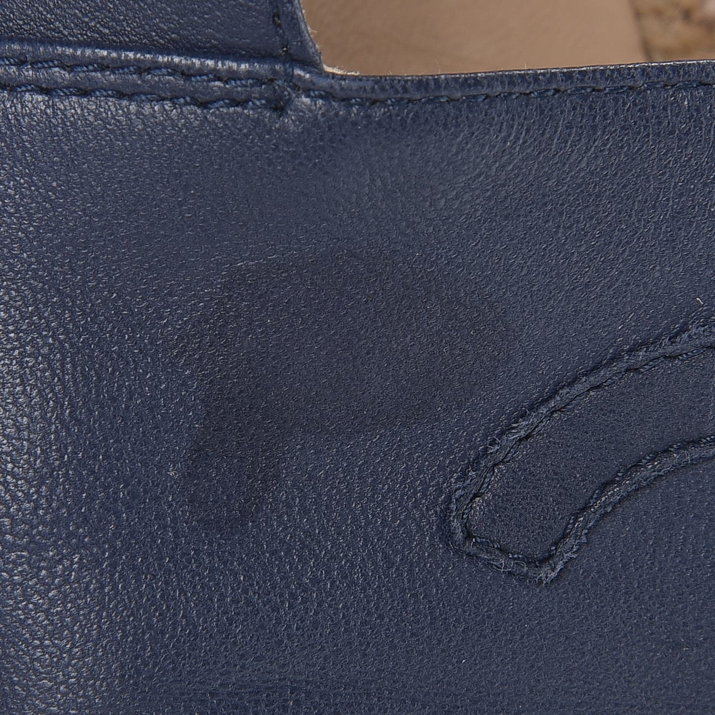 Lambskin CC Espadrilles 39 Navy