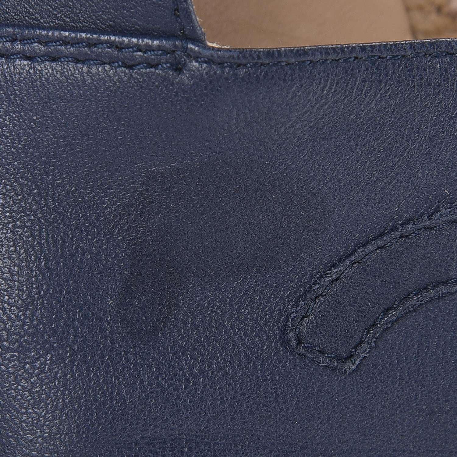Chanel Lambskin CC Espadrilles 39 Navy 11 of 12