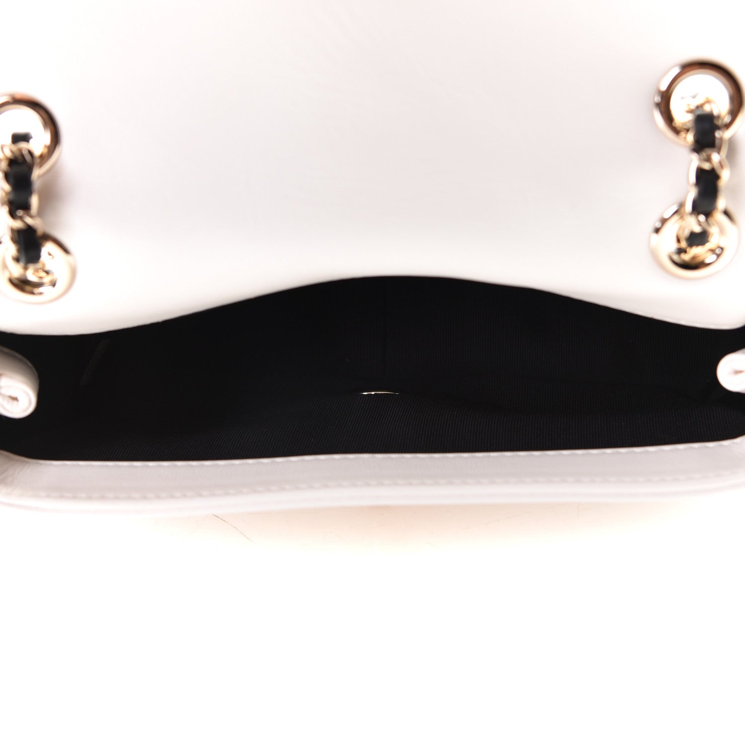Chanel Lambskin Small Entwined Chain Flap White 7 of 10