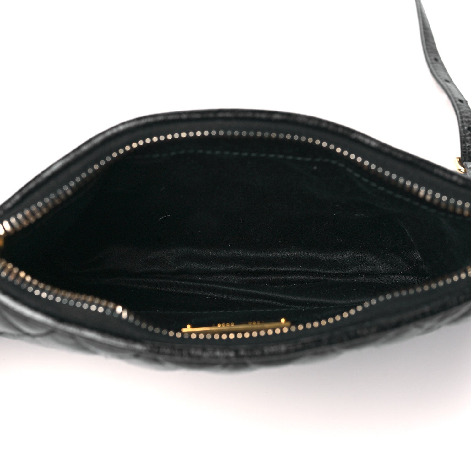 Miu Miu Vitello Shine Trapu Zip Crossbody Bag Black 5 of 10