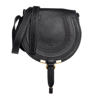 Chloe Calfskin Mini Marcie Round Crossbody Bag Black 1 of 7