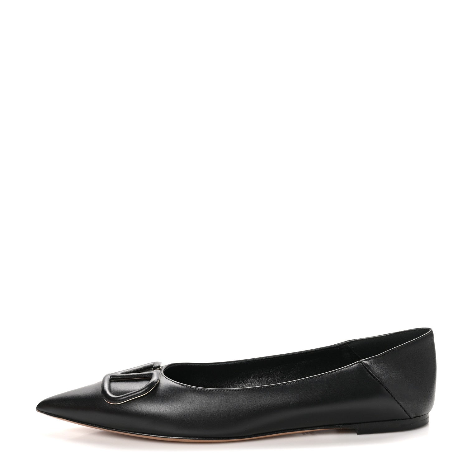 Valentino Garavani Nappa Vlogo Flats 40 Black 1 of 9