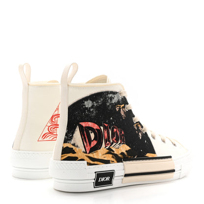 Christian Dior Canvas Mens B23 High Top Sneakers 44 Multicolor 4 of 10