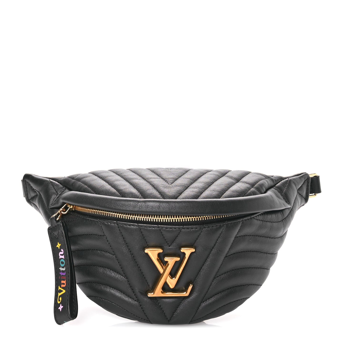 Calfskin Quilted New Wave Bumbag Black
