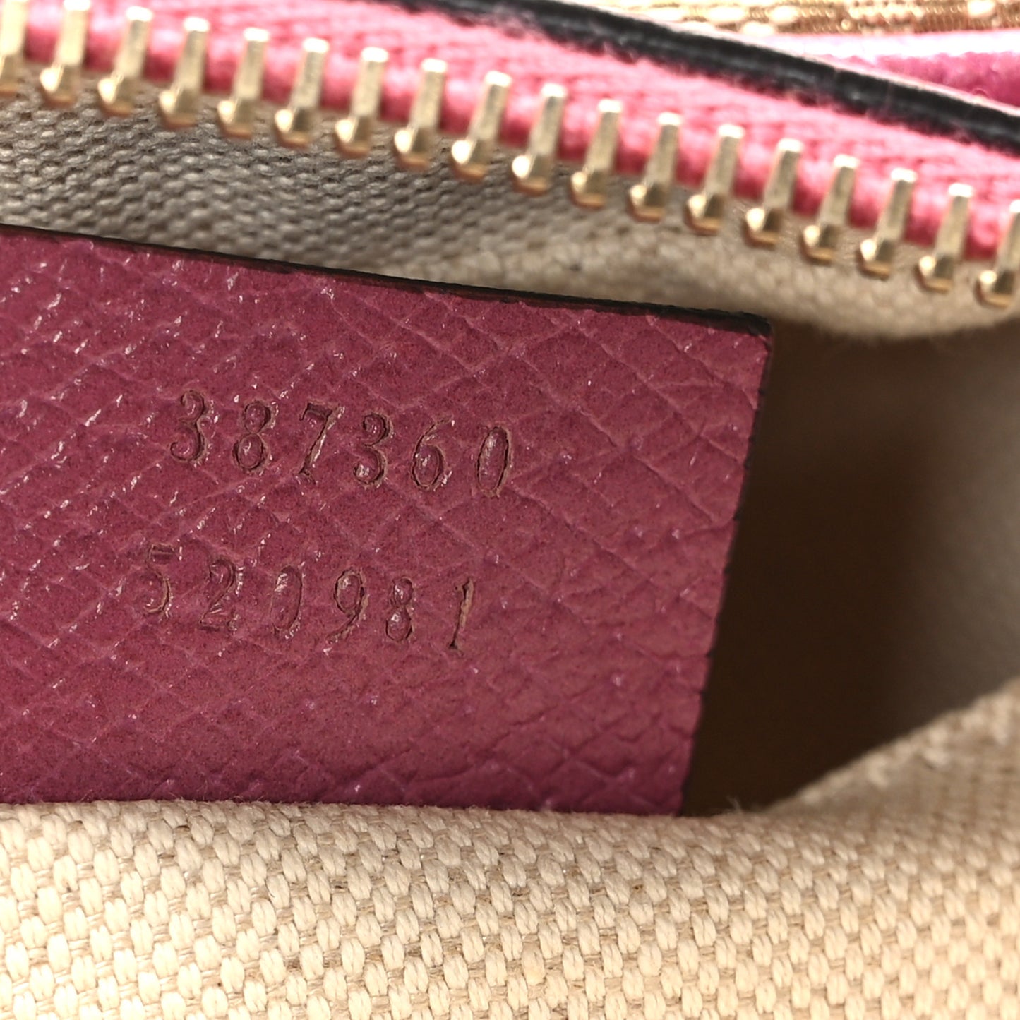 Monogram Textured Calfskin Mini Bree Messenger Bag Beige Ebony Peonia Flower