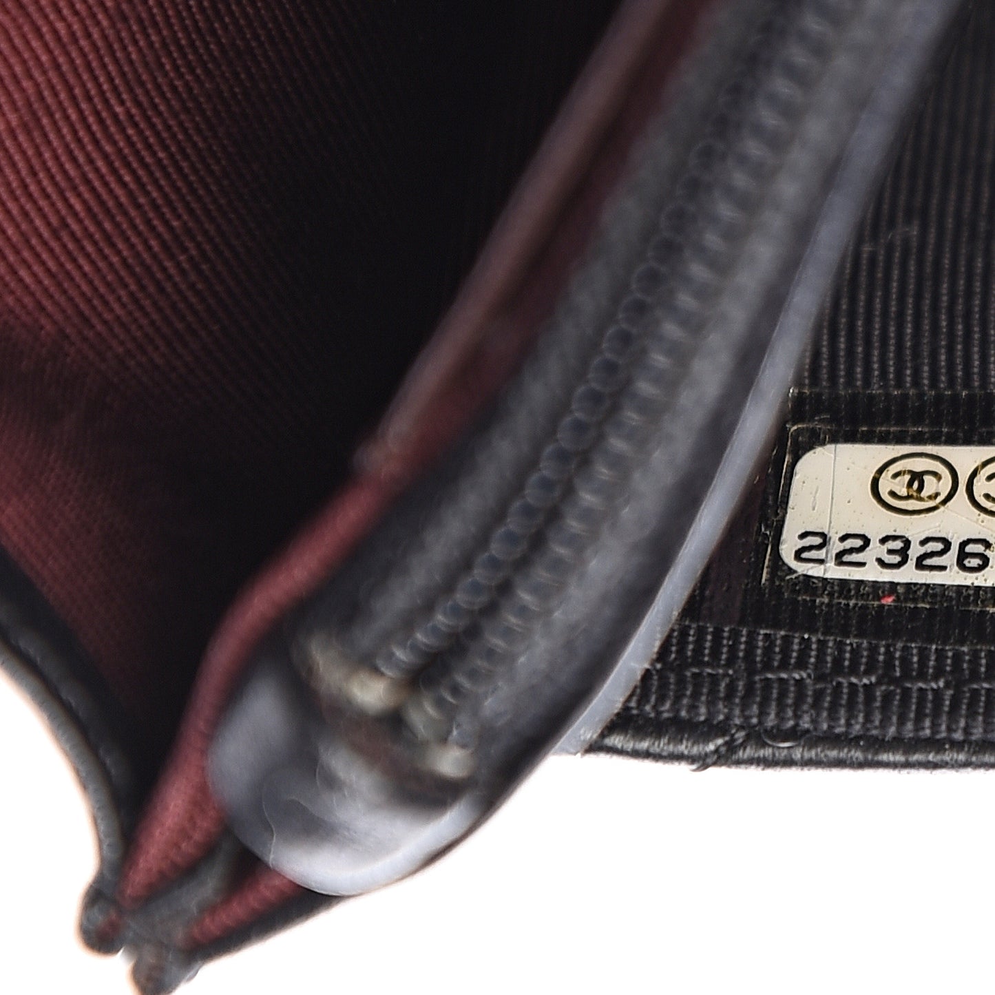 Lambskin Quilted Wallet On Chain WOC Black