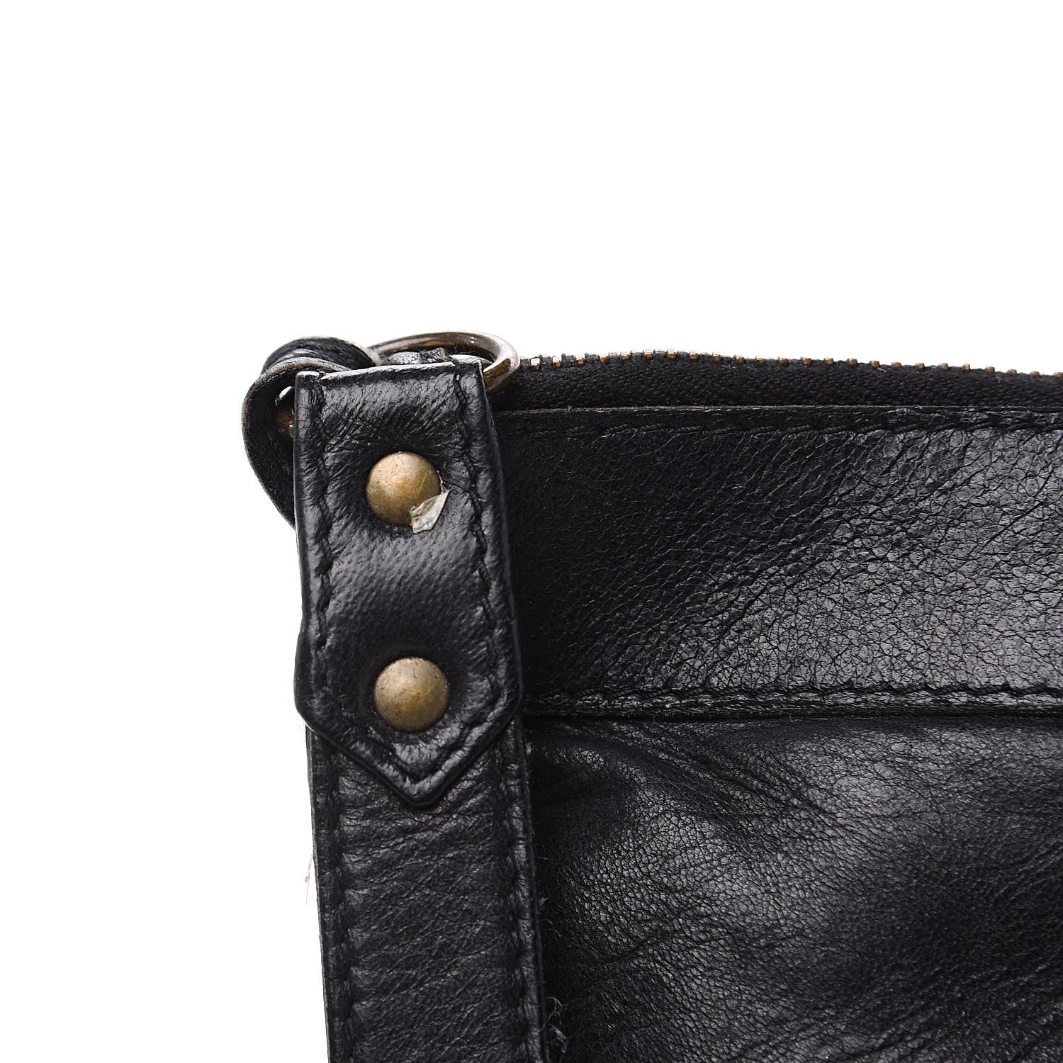 Balenciaga Agneau Classic Hardware Flat Handle Clutch Black 10 of 16