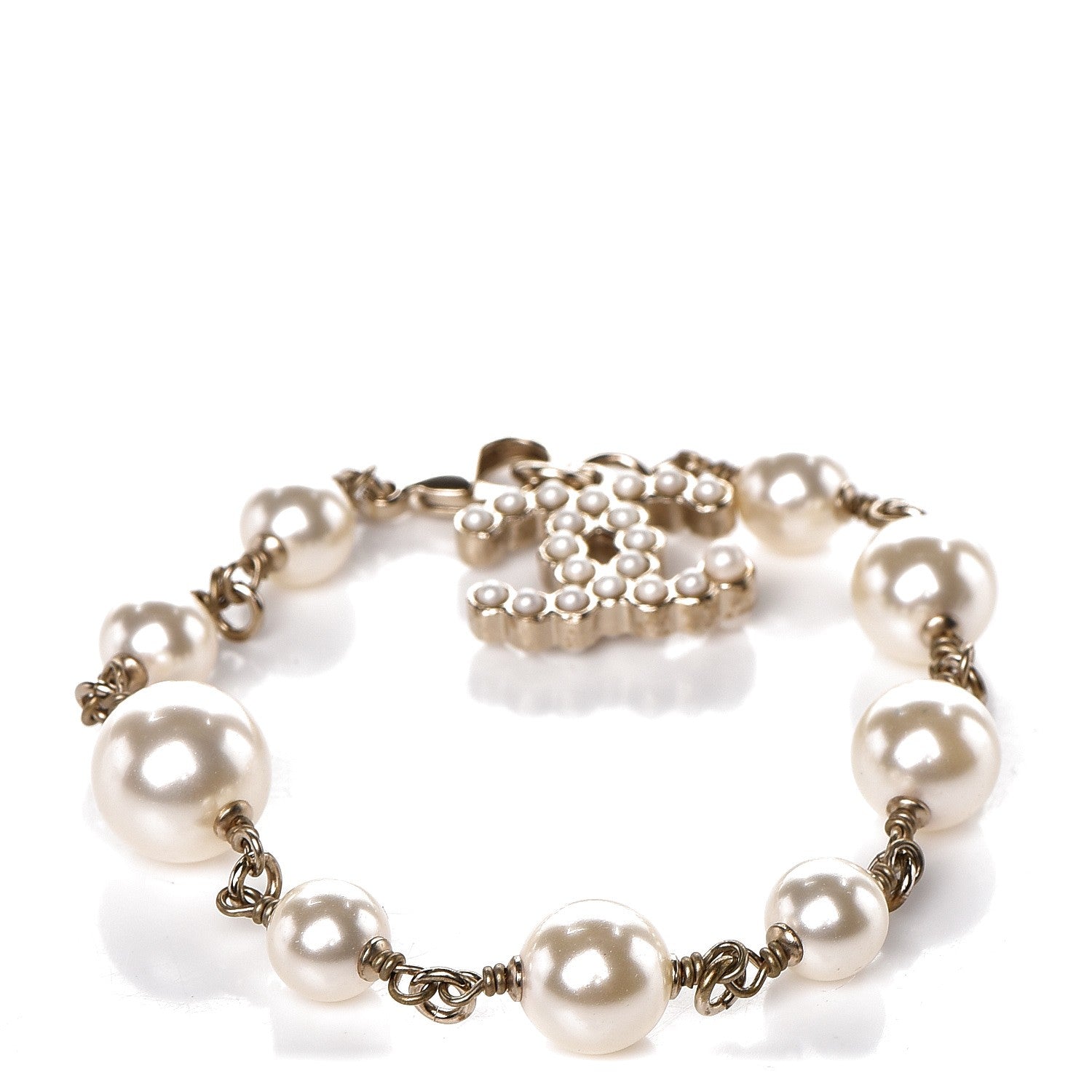Chanel Pearl CC Bracelet Gold 1 of 3