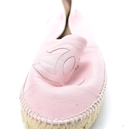 Chanel Lambskin CC Espadrilles 41 Light Pink 10 of 15
