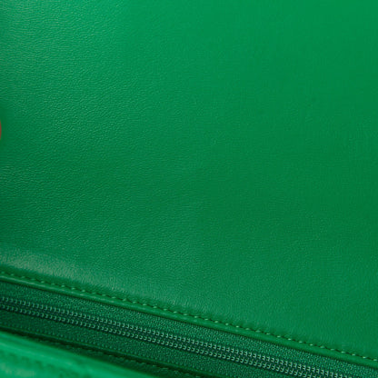 Chanel Lambskin Quilted Mini Rectangular Flap Green 9 of 10