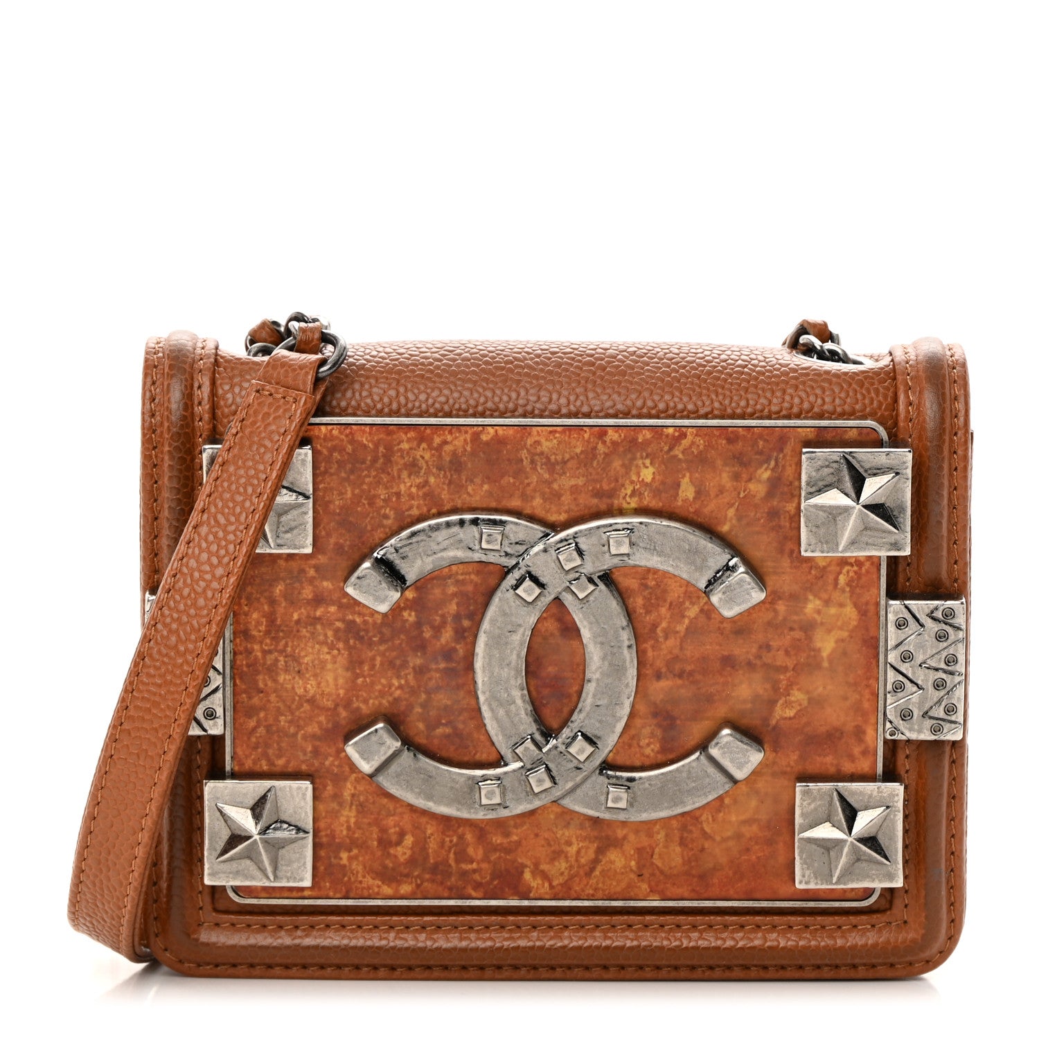 Chanel Caviar Mini Dallas Boy Brick Flap Brown 1 of 15