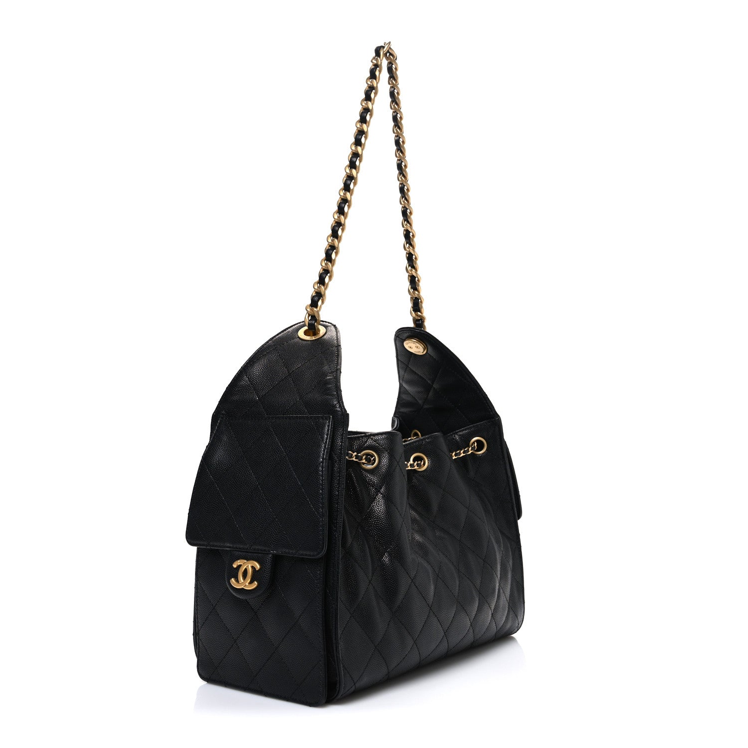 Chanel Caviar Quilted Small Chanel 25 Handbag Black 3 of 10