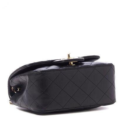 Chanel Lambskin Quilted Mini Square Flap Black 4 of 10