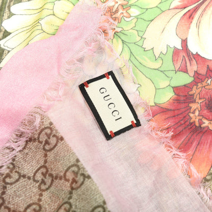 Gucci Silk Monogram Flora Square Scarf Light Pink 2 of 3