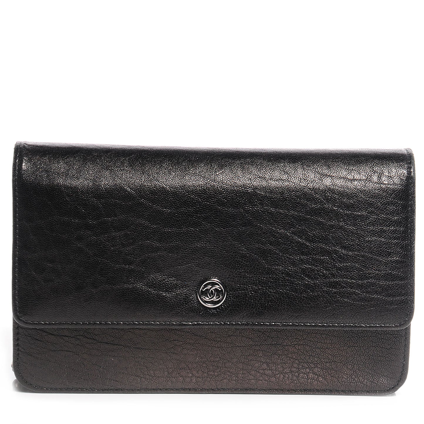 Goatskin Wallet on Chain WOC Black