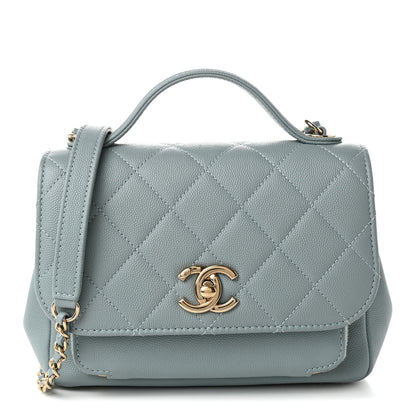Chanel Caviar Quilted Small Business Affinity Flap Light Blue 1 of 10