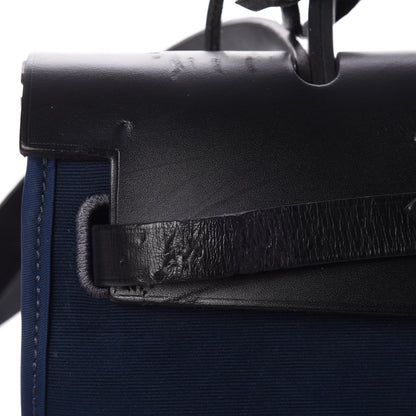 Hermes Toile Barenia Herbag Zip 31 PM Bleu de Prusse 9 of 12