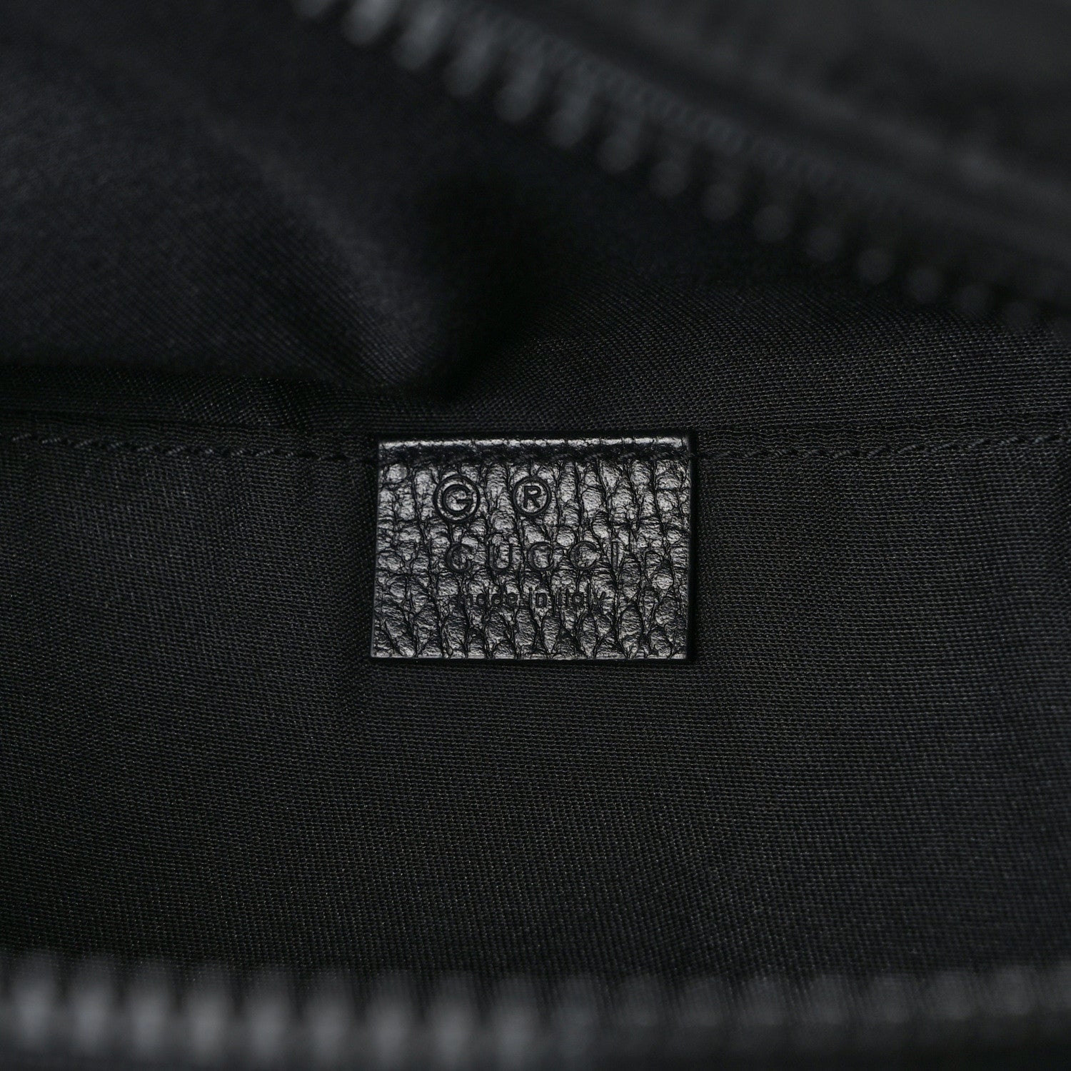 Gucci Nylon Monogram Fanny Pack Belt Bag Black 6 of 9