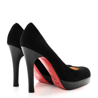 Christian Louboutin Suede Bruges 100 Pumps 35.5 Black 4 of 9