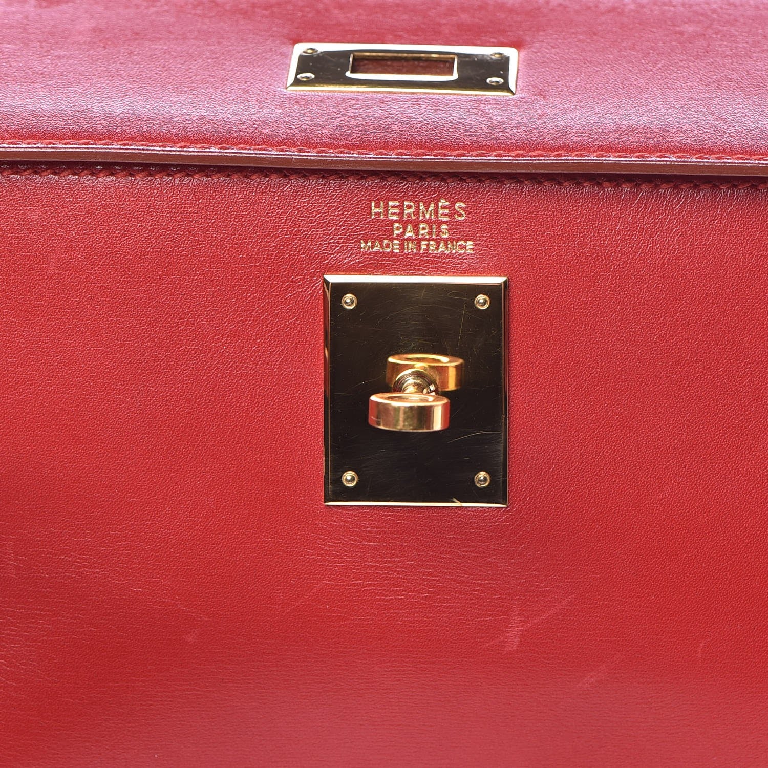 Hermes Box Kelly Retourne 28 Rouge Vif 27 of 41