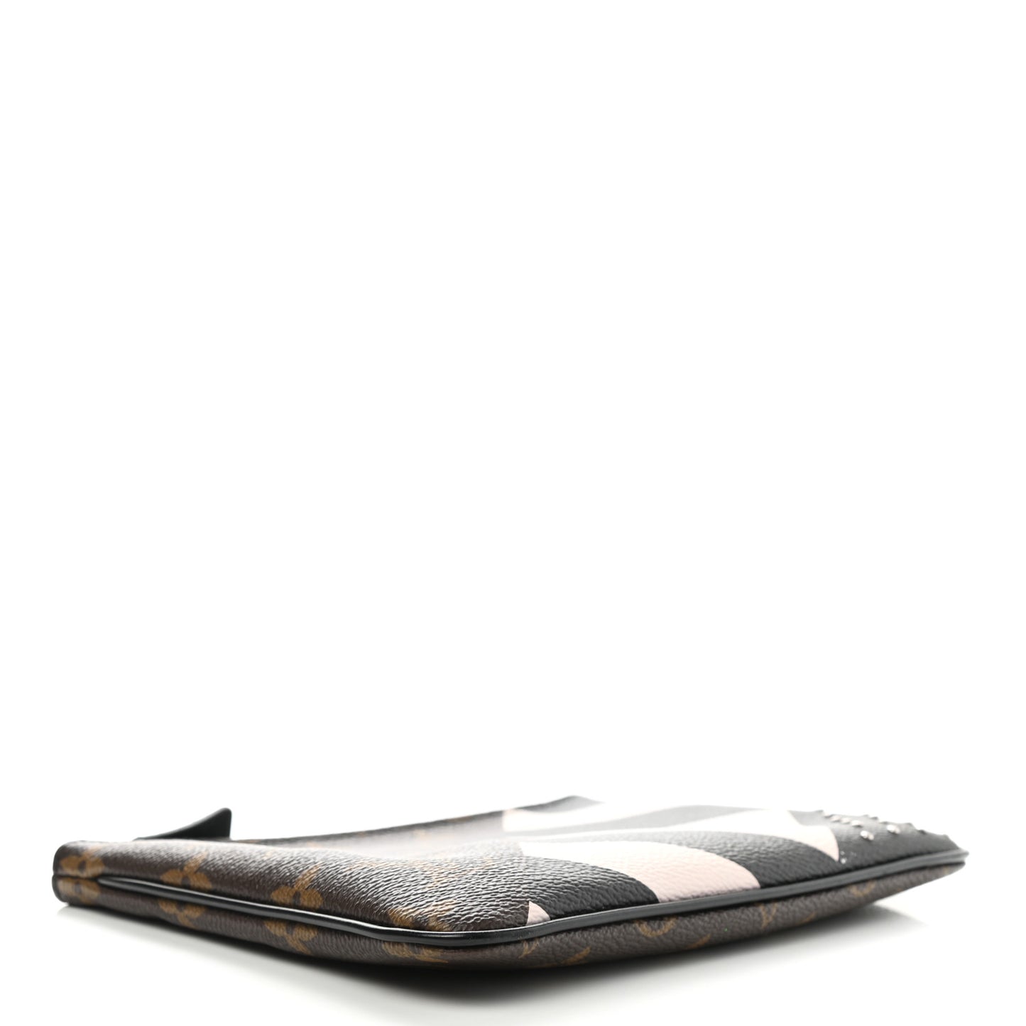 Monogram Stripes Pochette Plate PM