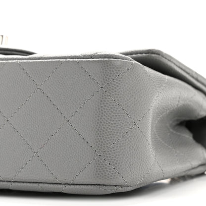 Chanel Caviar Quilted Mini Rectangular Flap Grey 10 of 12