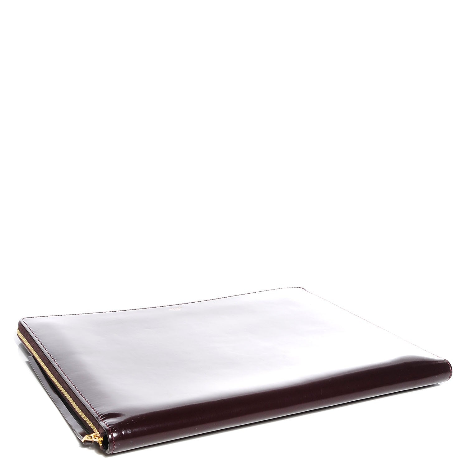 Celine Spazzolato Calfskin Portfolio Burgundy 4 of 8