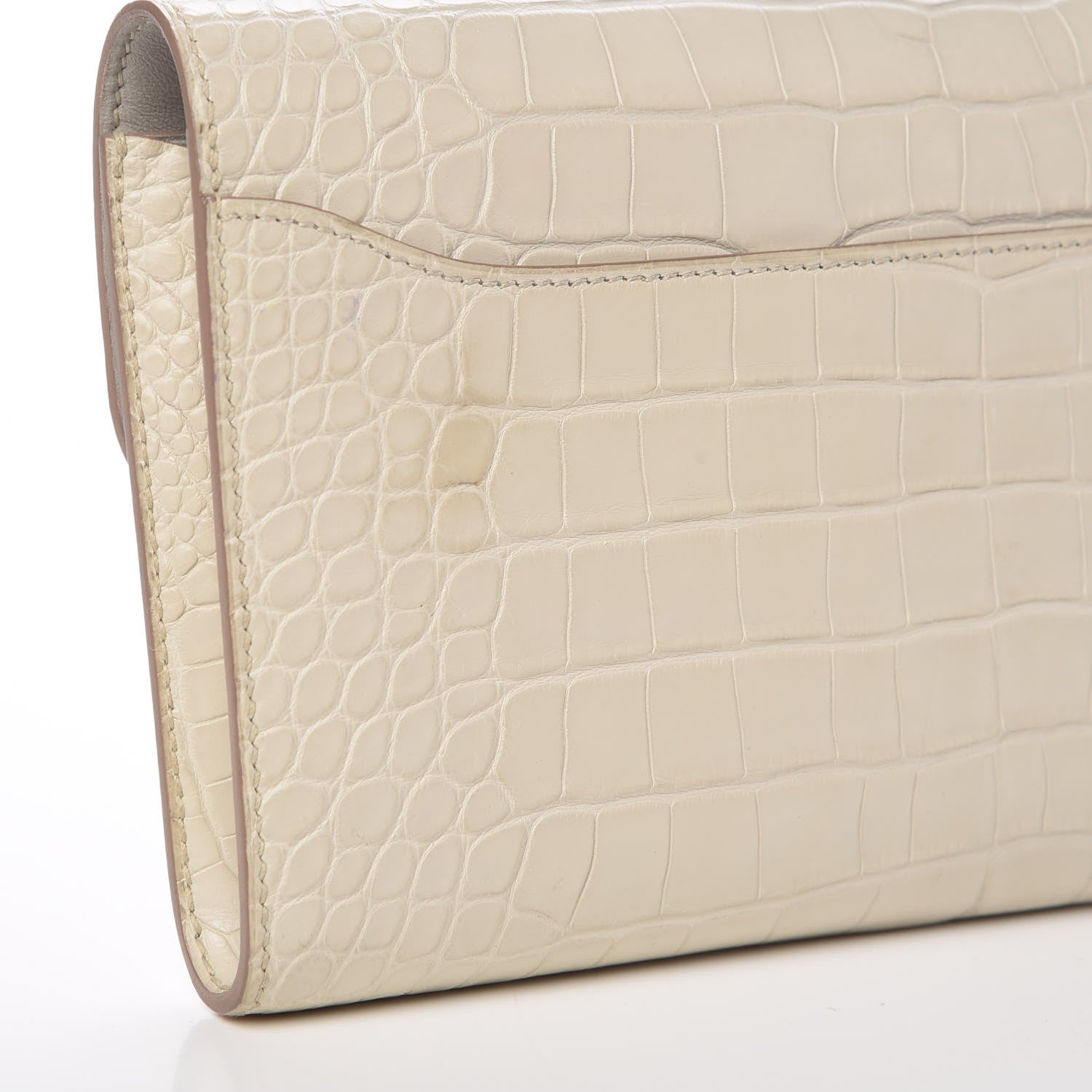Hermes Matte Alligator Constance Wallet Beton 11 of 14