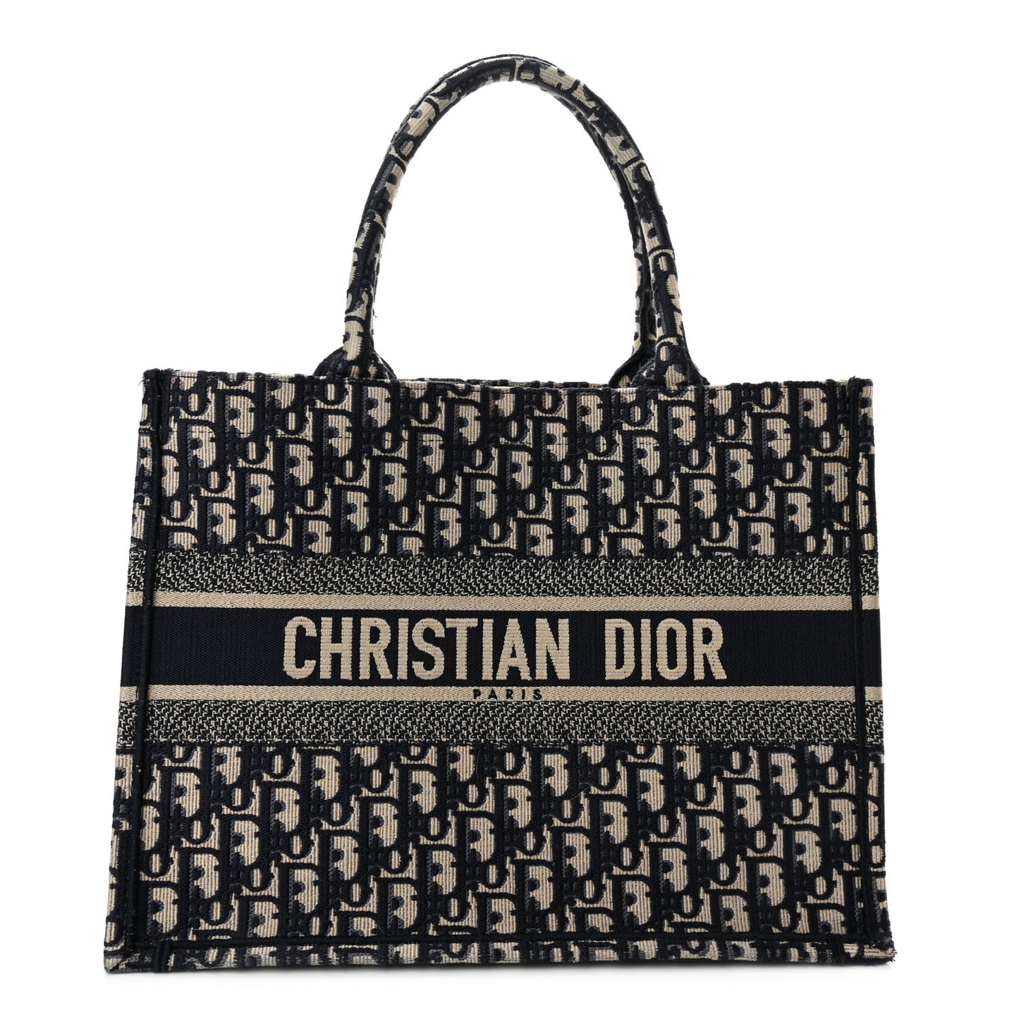 Oblique Medium Book Tote Blue Multicolor
