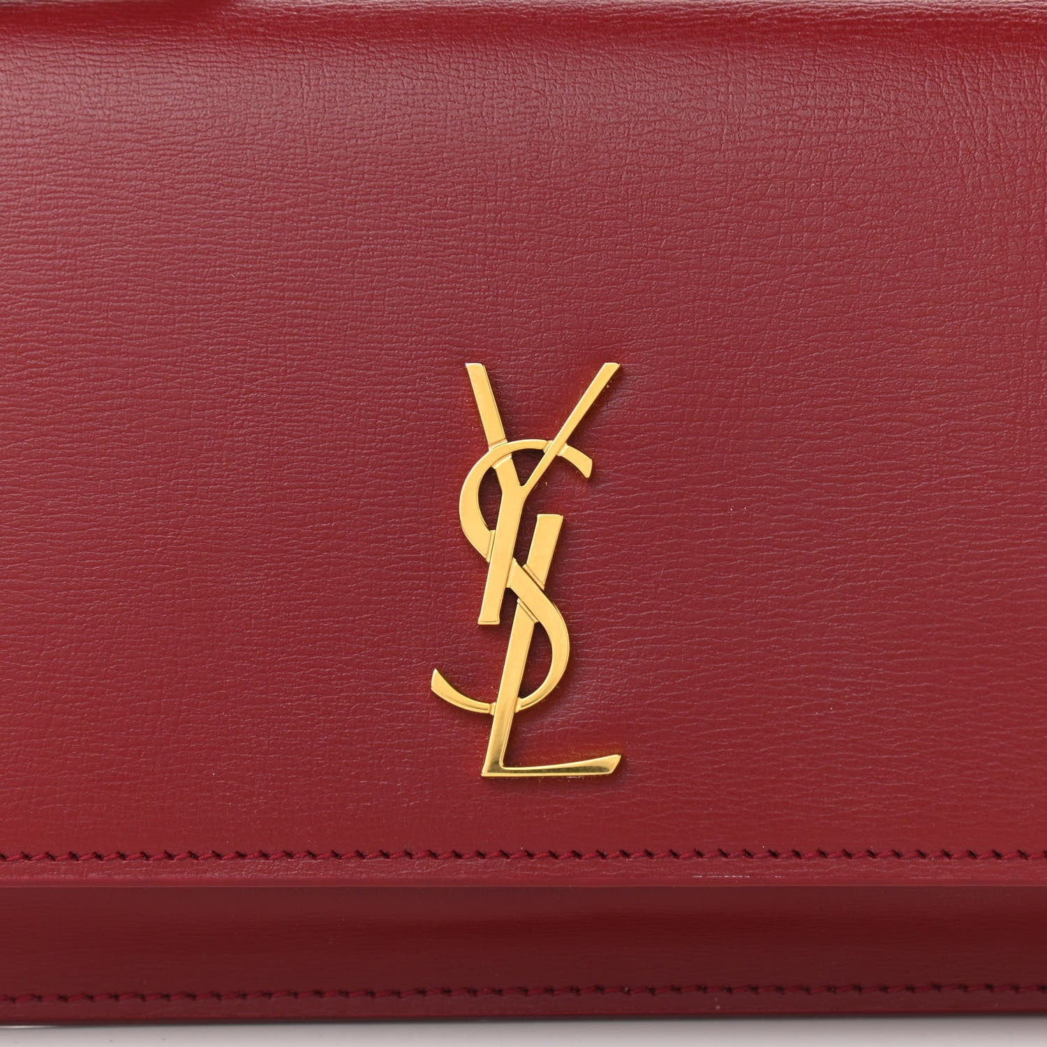 Saint Laurent Smooth Calfskin Monogram Phone Holder Crossbody Opyum Red 7 of 10