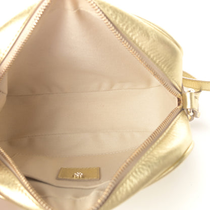 Versace Grained Calfskin Palazzo Medusa Camera Bag Gold 5 of 9