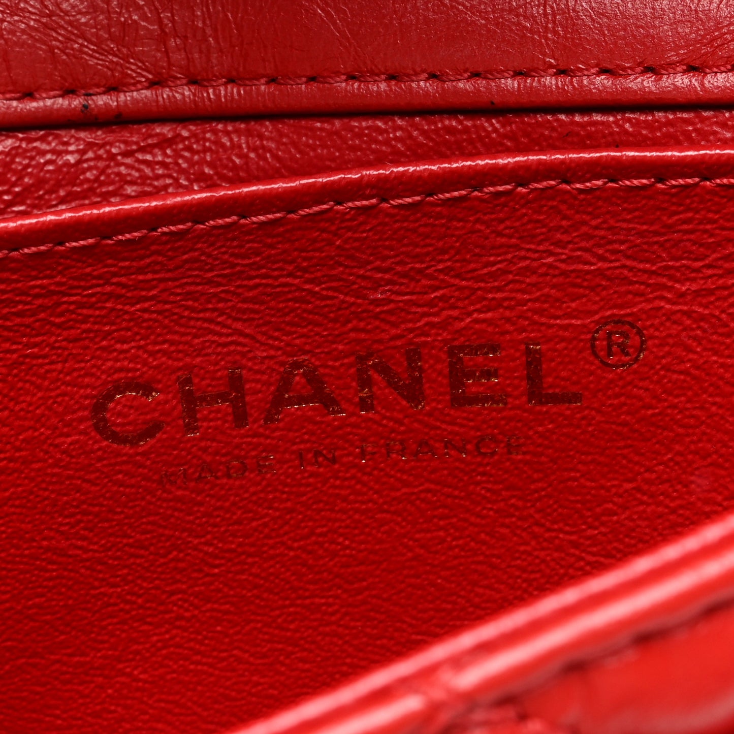 Aged Calfskin Quilted 2.55 Reissue Flap Belt Bag Red