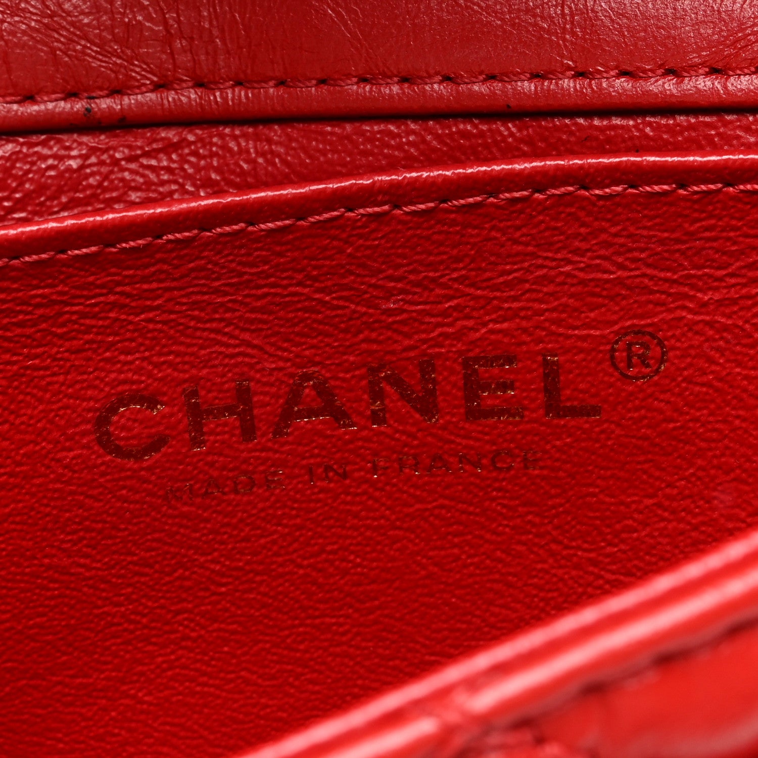 Chanel Aged Calfskin Quilted 2.55 Reissue Flap Belt Bag Red 6 of 10