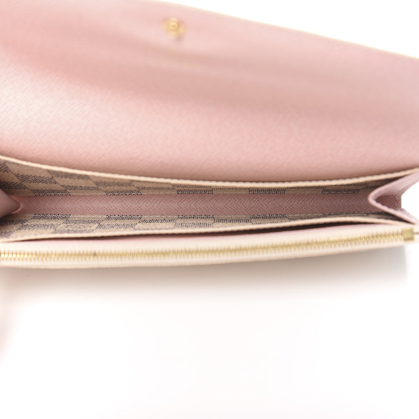 Damier Azur Emilie Wallet Rose Ballerine